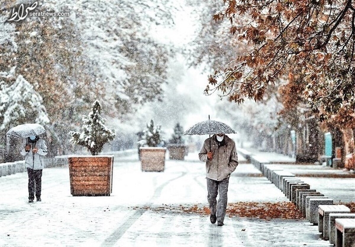 بارش برف و باران در تهران/ هشدار هواشناسی