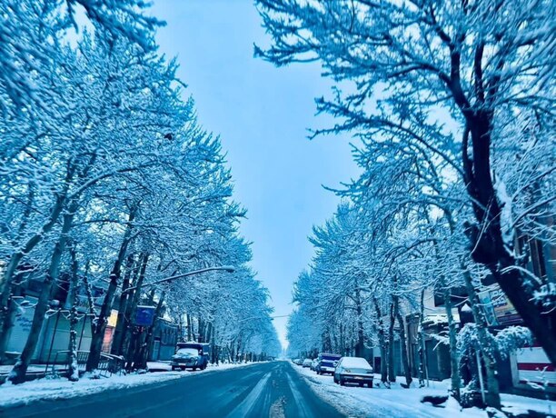 بارش برف شهرستان نطنز