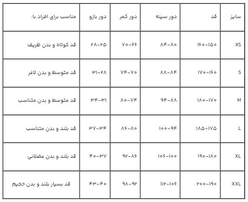 راهنمای انتخاب سایز لباس کارهای مردانه و زنانه